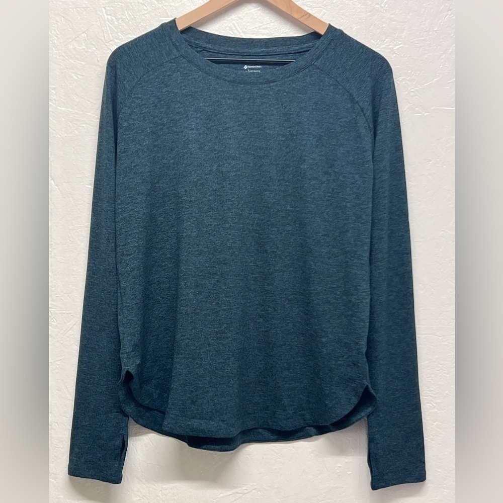 Member's Mark - Women's Curved Hem Long Sleeve Soft Heather Top - M